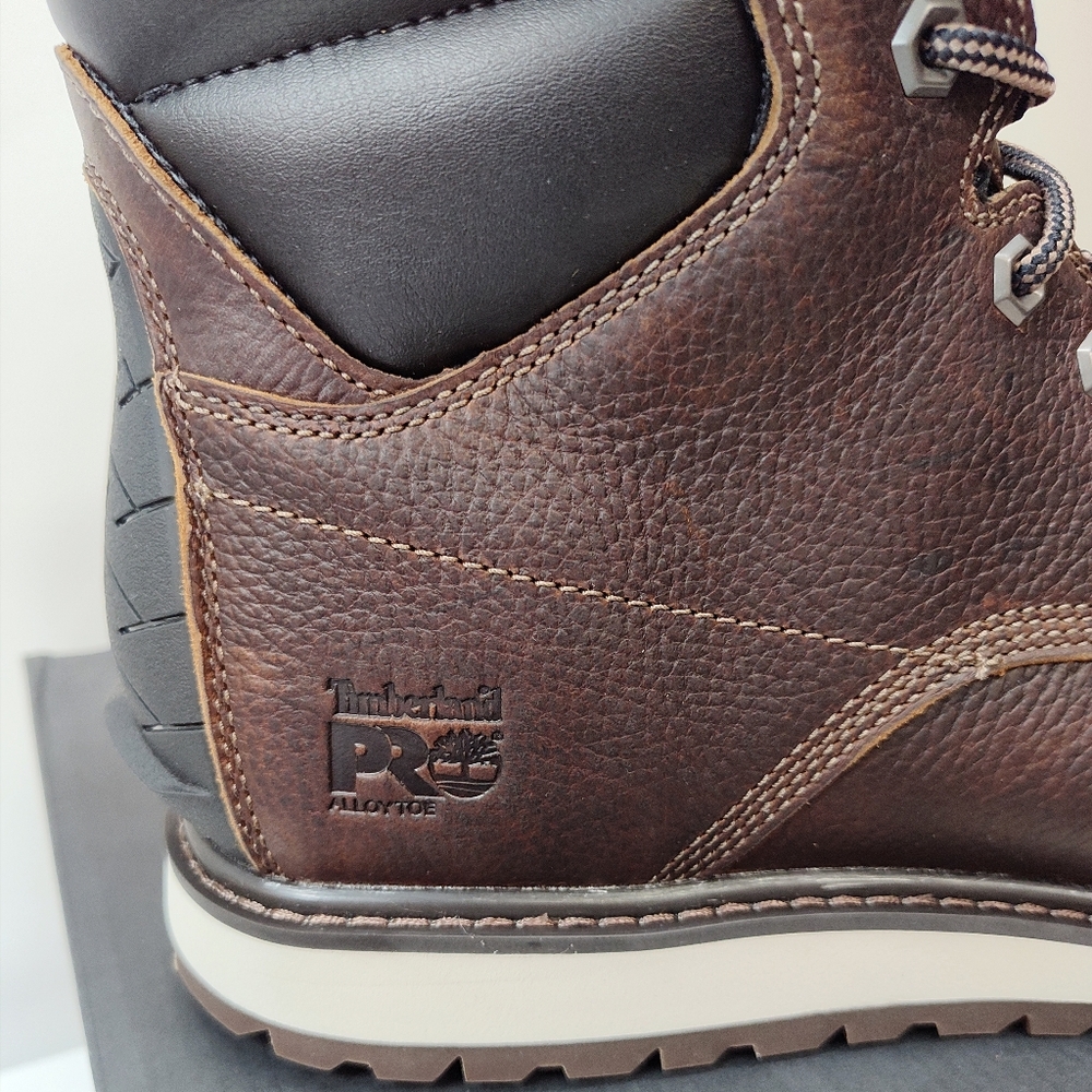 Timberland PRO 6" IRVINE Wedge ALLOY Toe Work Boot MEN'S Size 10.5 TB1A44UP214 - Picture 4 of 12